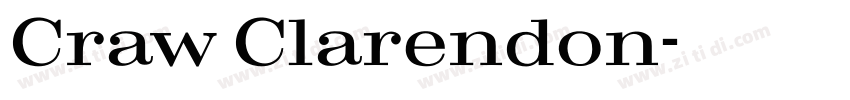 Craw Clarendon字体转换